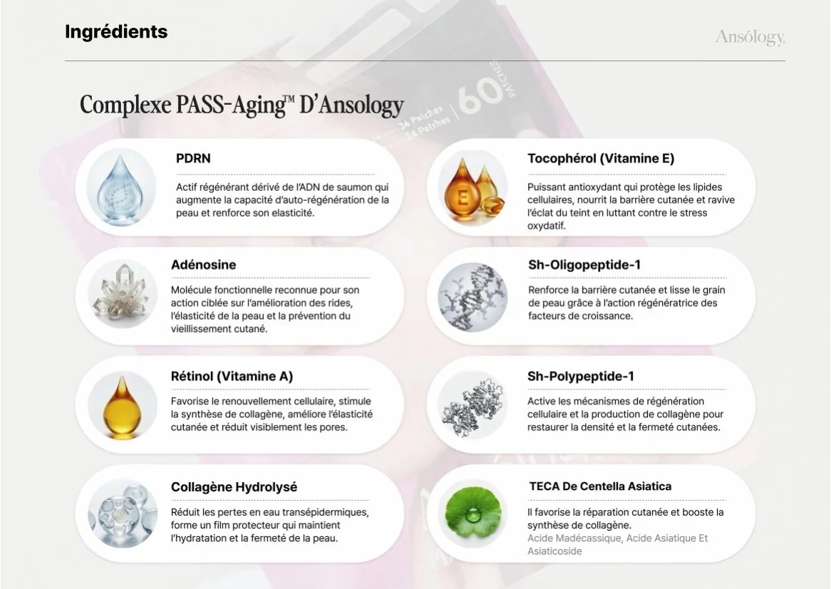 Complexe PASS-Aging : détail des ingrédients